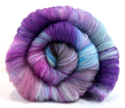 Crayon Box Batt 1004-01 - 3.6 oz Soft wool, NO SPARKLE, spinning fiber, drumcarded, handspinning, nuno, felting wool