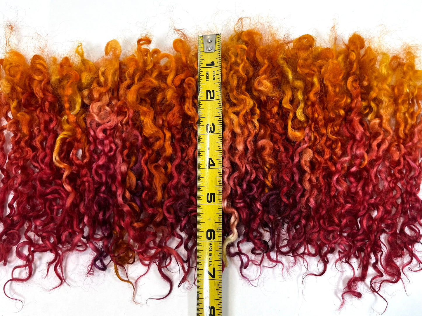 Wensleydale Locks, 1.2oz, super clean, spinning, felting, fiber art, doll hair, nuno, lockspun yarn, 0715-05