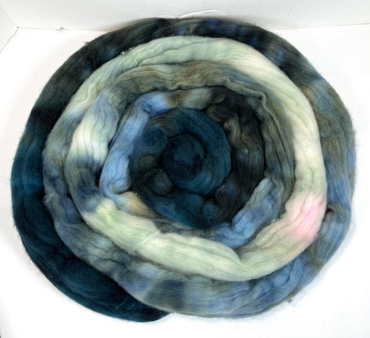 The River Styx Oopsie, 4 oz Cormo wool combed top, roving, spinning fiber, handspinning, felting, needle felting, weaving supplies