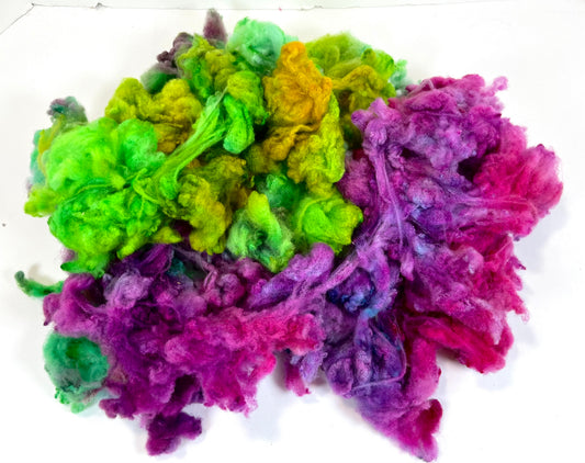 Cormo fleece, 4.2 ounces, clean, top quality, spinning, felting, fiber art, doll hair, nuno, art yarn, 0524-01
