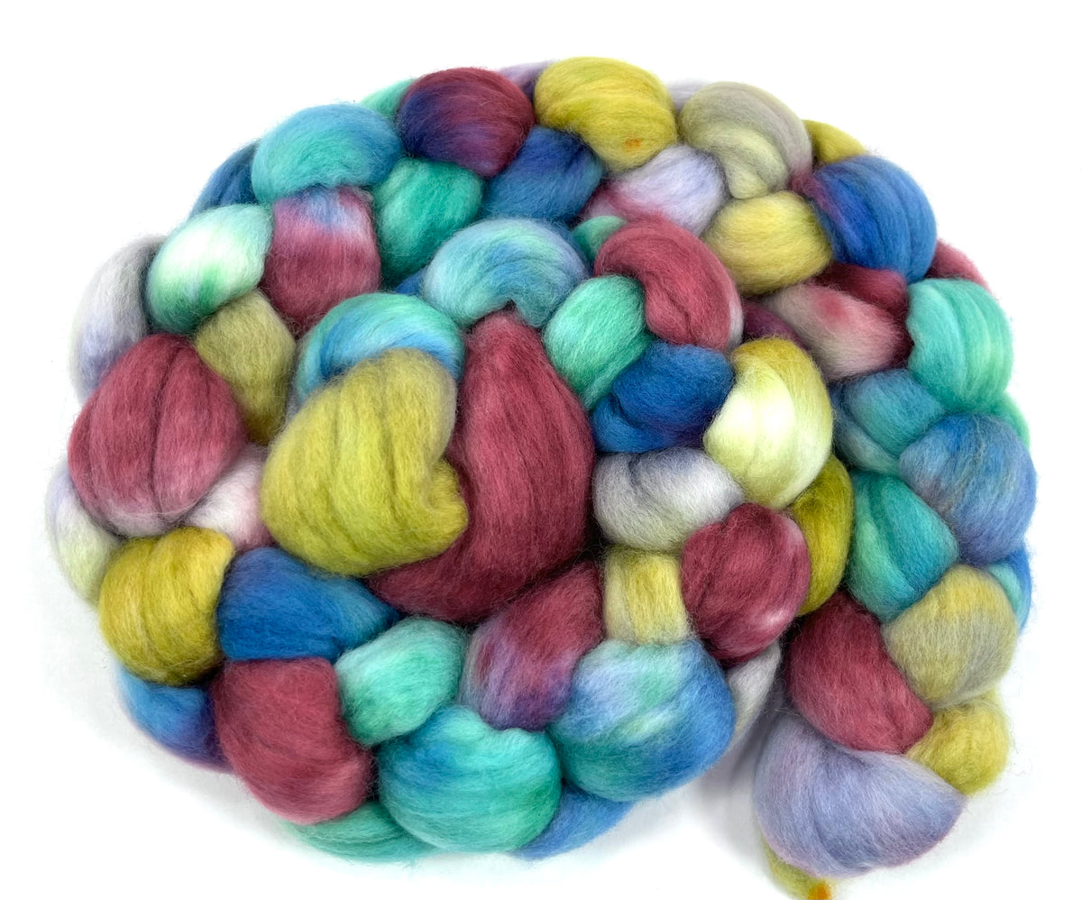 Tester 0831-04 - 4 oz Polwarth wool combed top, roving, spinning fiber, handspinning, felting, needle felting, weaving supplies
