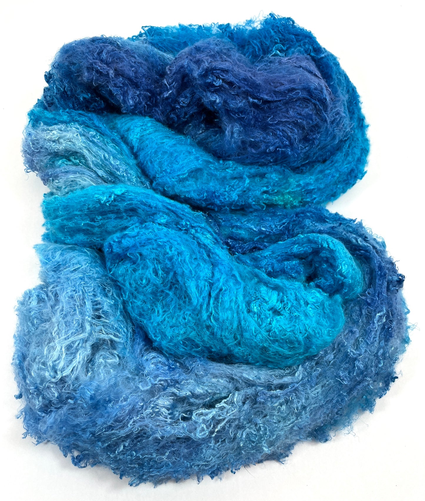 Silk Laps, 0519-04, 1.8 oz, mulberry silk, nuno, wet felting, spinning fiber, art yarn, handspinning, felting fiber, corespinning, nunofelting