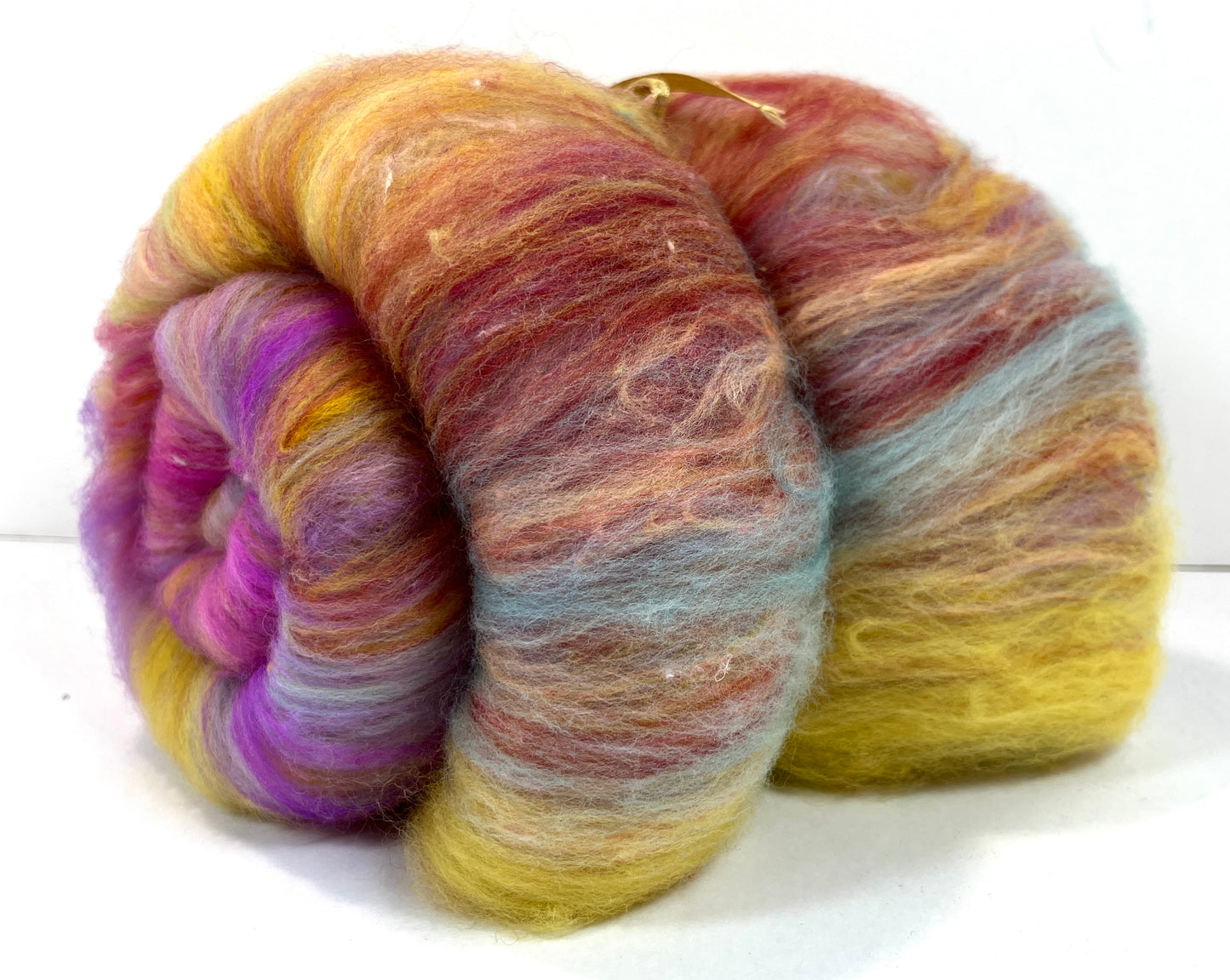 Crayon Box Batt 1201-04 - 3.5 oz Soft wool, NO SPARKLE, spinning fiber, drumcarded, handspinning, nuno, felting wool