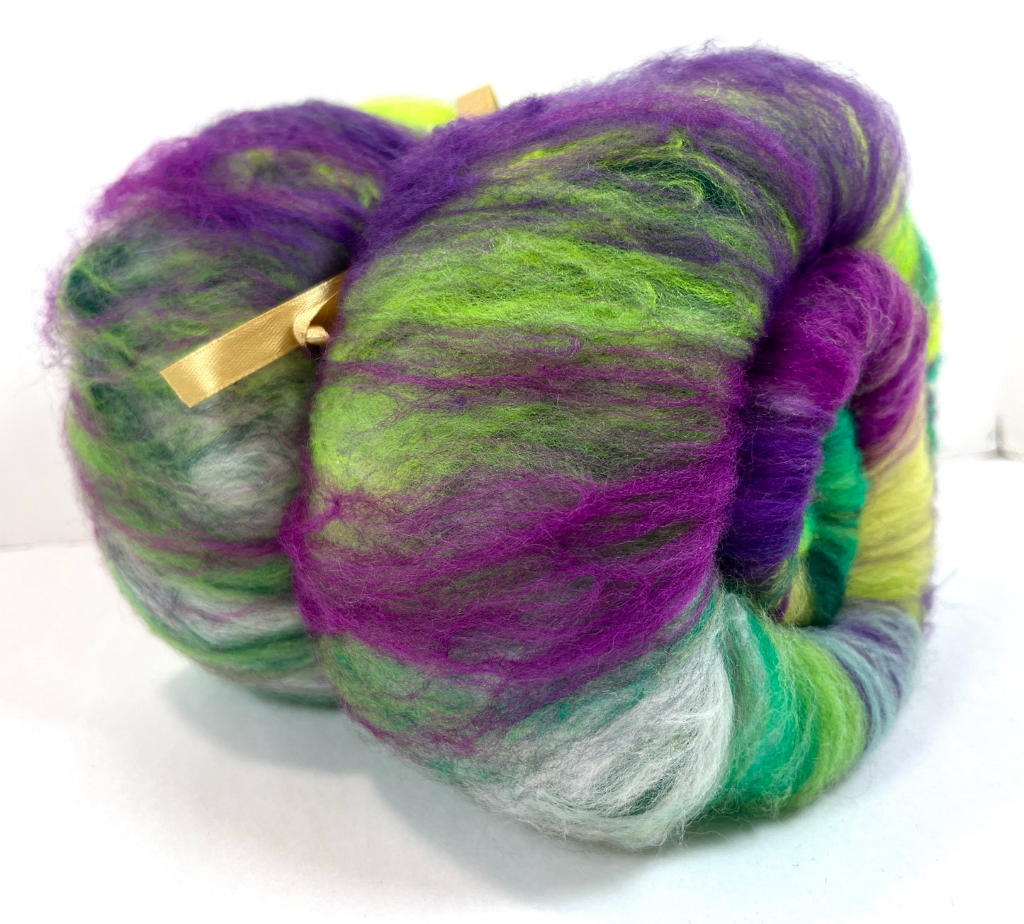 Crayon Box Batt 1004-02 - 3.5 oz Soft wool, NO SPARKLE, spinning fiber, drumcarded, handspinning, nuno, felting wool