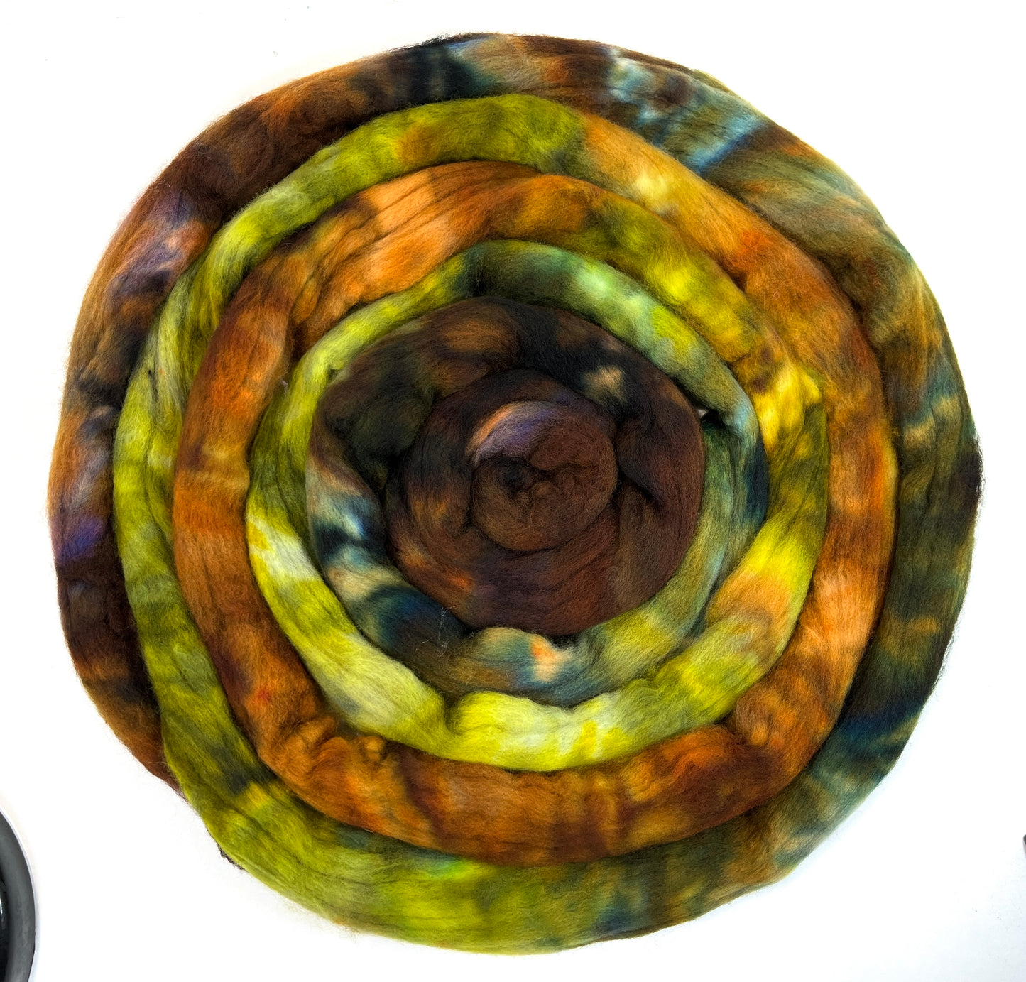 Country Road MG - 4 oz hand painted wool combed top, roving, spinning fiber, handspinning, felting