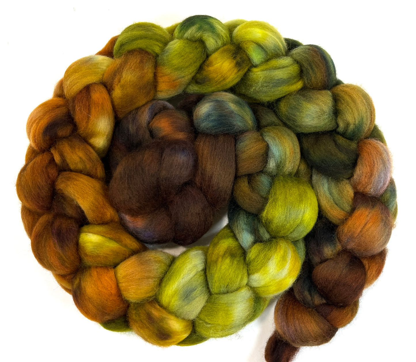 Country Road MG - 4 oz hand painted wool combed top, roving, spinning fiber, handspinning, felting