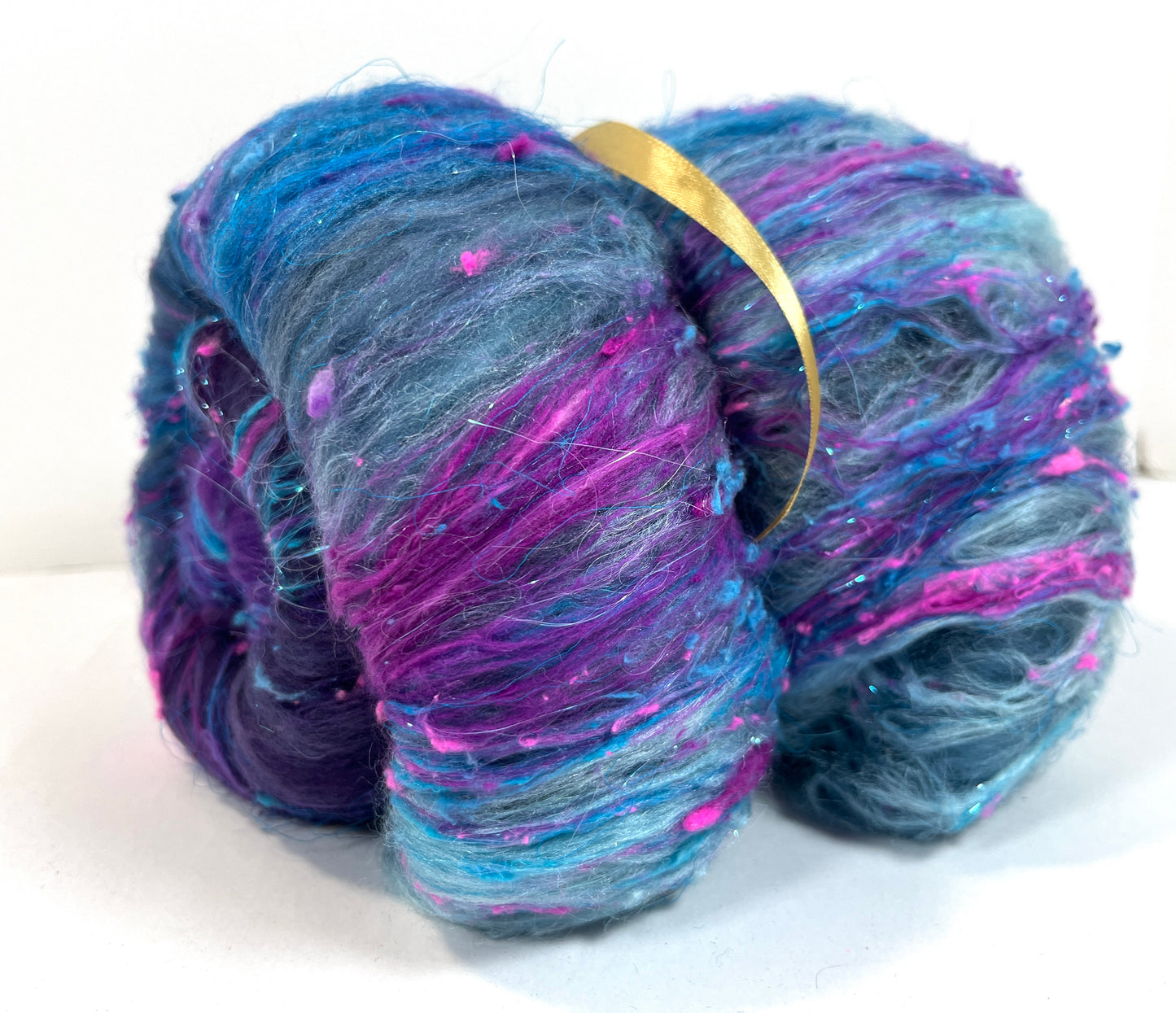 Nightberry Batt 0330-01 - 2.7 oz Polwarth wool, silk, noils, spinning fiber, drumcarded, handspinning, nuno, felting wool
