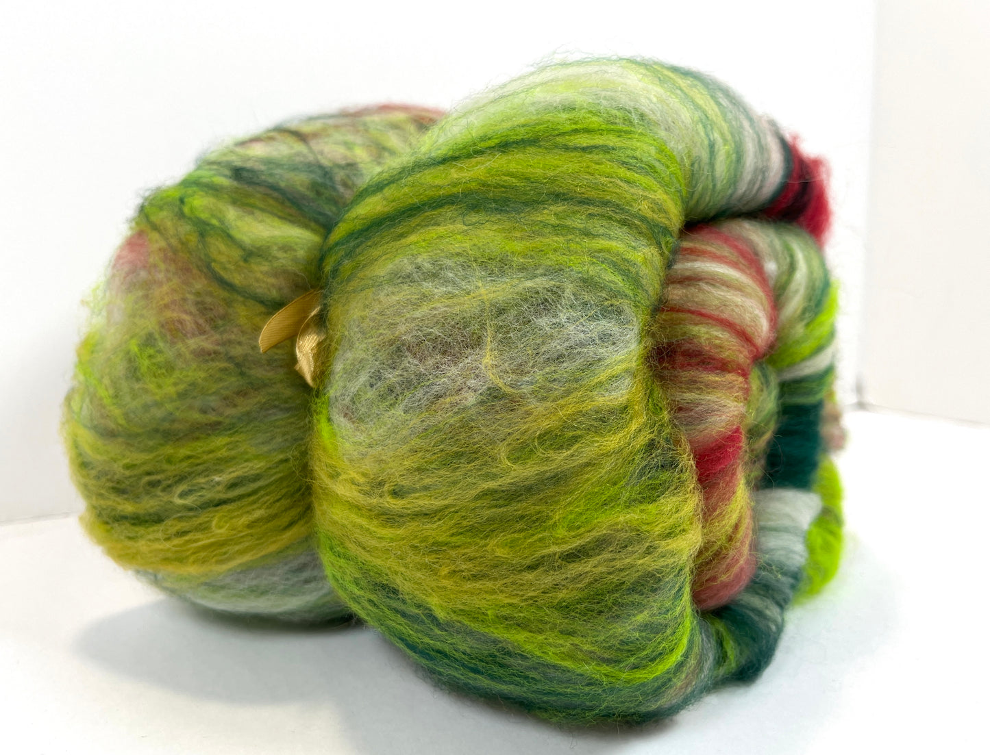 Crayon Box Batt 0826-01 - 3.4 oz Soft wool, NO SPARKLE, spinning fiber, drumcarded, handspinning, nuno, felting wool