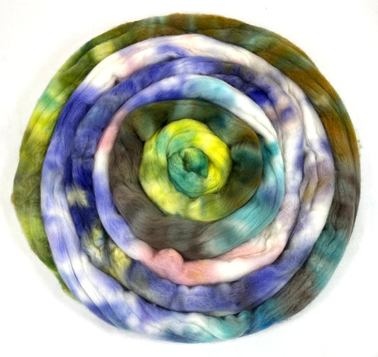 Limited Edition 0318-04 - 4 oz Polwarth wool combed top, roving, spinning fiber, handspinning, felting, needle felting, weaving supplies