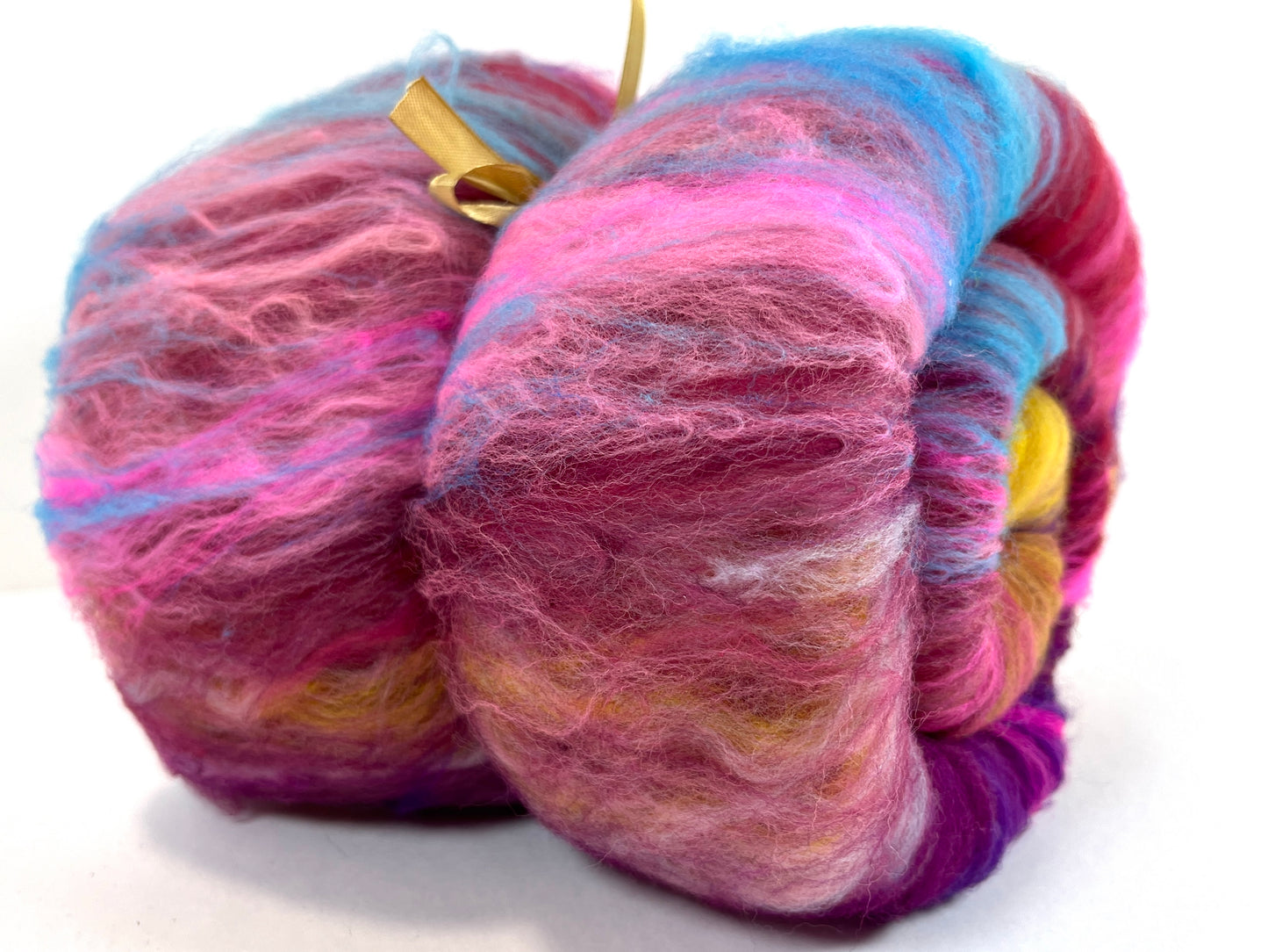 Crayon Box Batt 0920-01 - 3.4 oz Soft wool, NO SPARKLE, spinning fiber, drumcarded, handspinning, nuno, felting wool