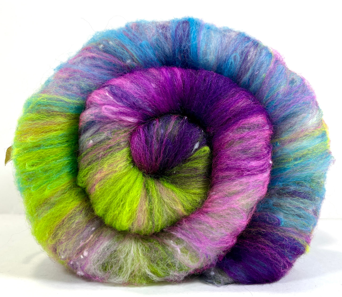 Crayon Box Batt 0920-02 - 3.1 oz Soft wool, NO SPARKLE, spinning fiber, drumcarded, handspinning, nuno, felting wool