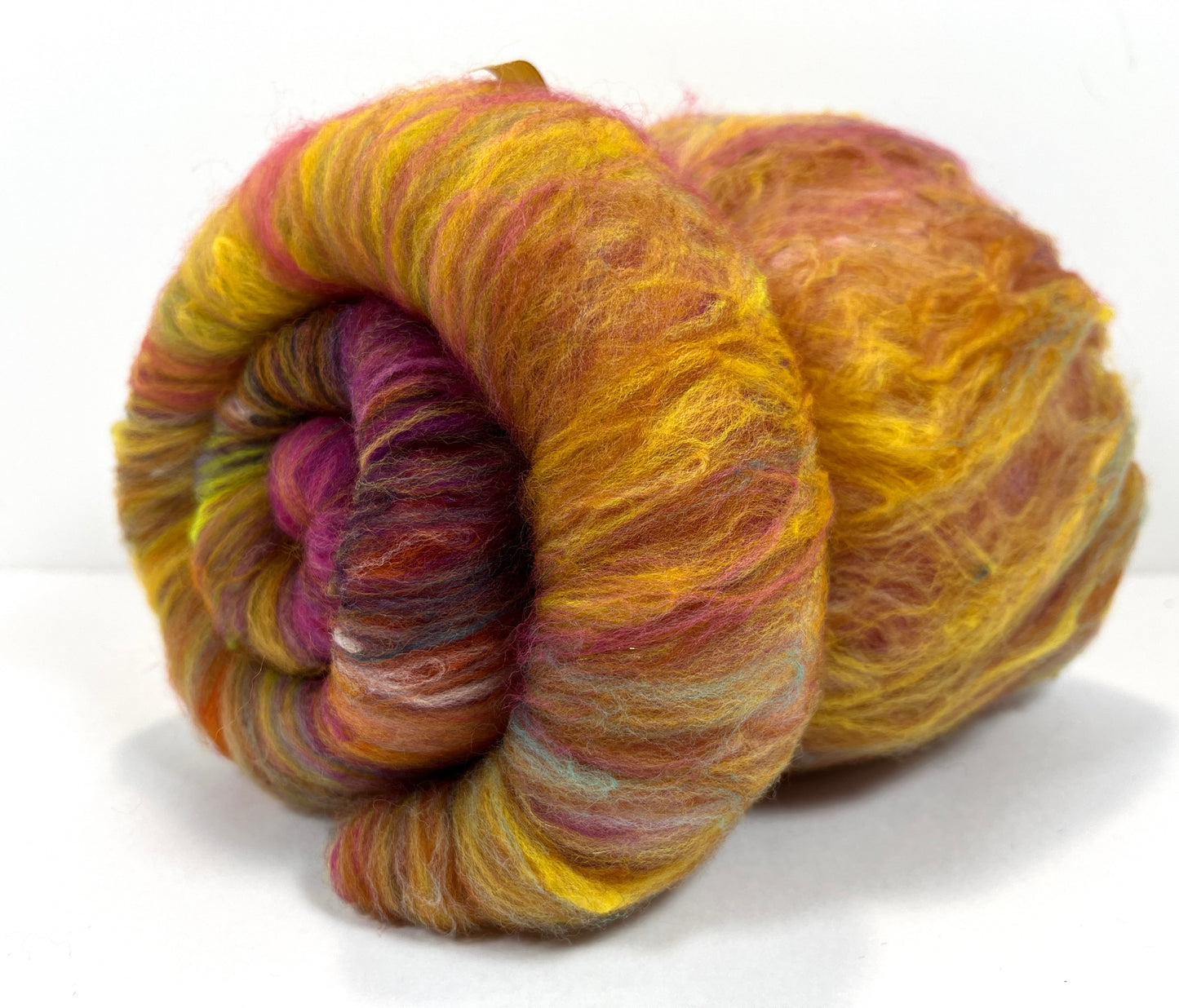 Crayon Box Batt 0826-08 - 3.5 oz Soft wool, NO SPARKLE, spinning fiber, drumcarded, handspinning, nuno, felting wool