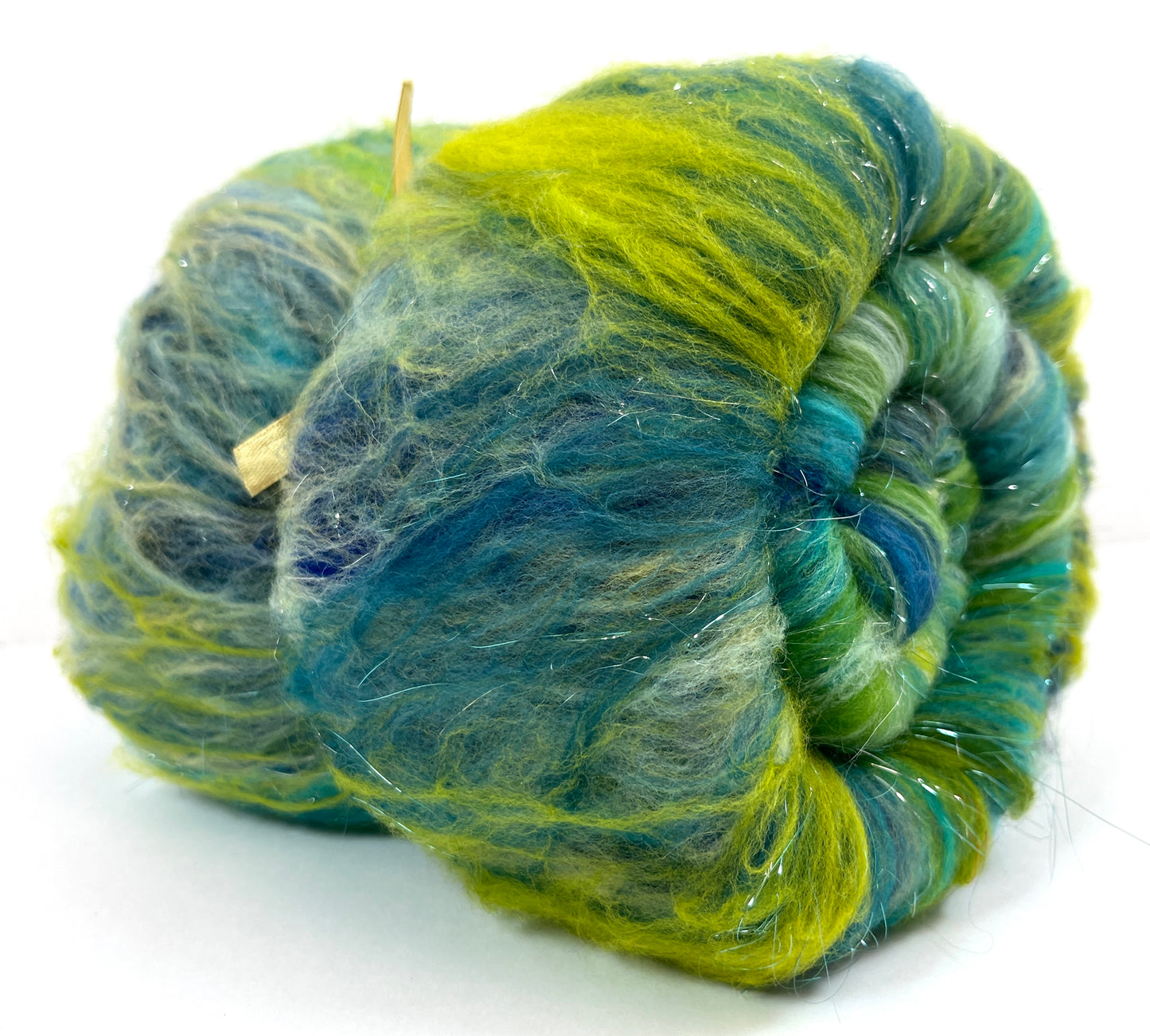Crayon Box Batt 0524-04 - 3.3 oz Soft wool, sparkle, spinning fiber, drumcarded, handspinning, nuno, felting wool