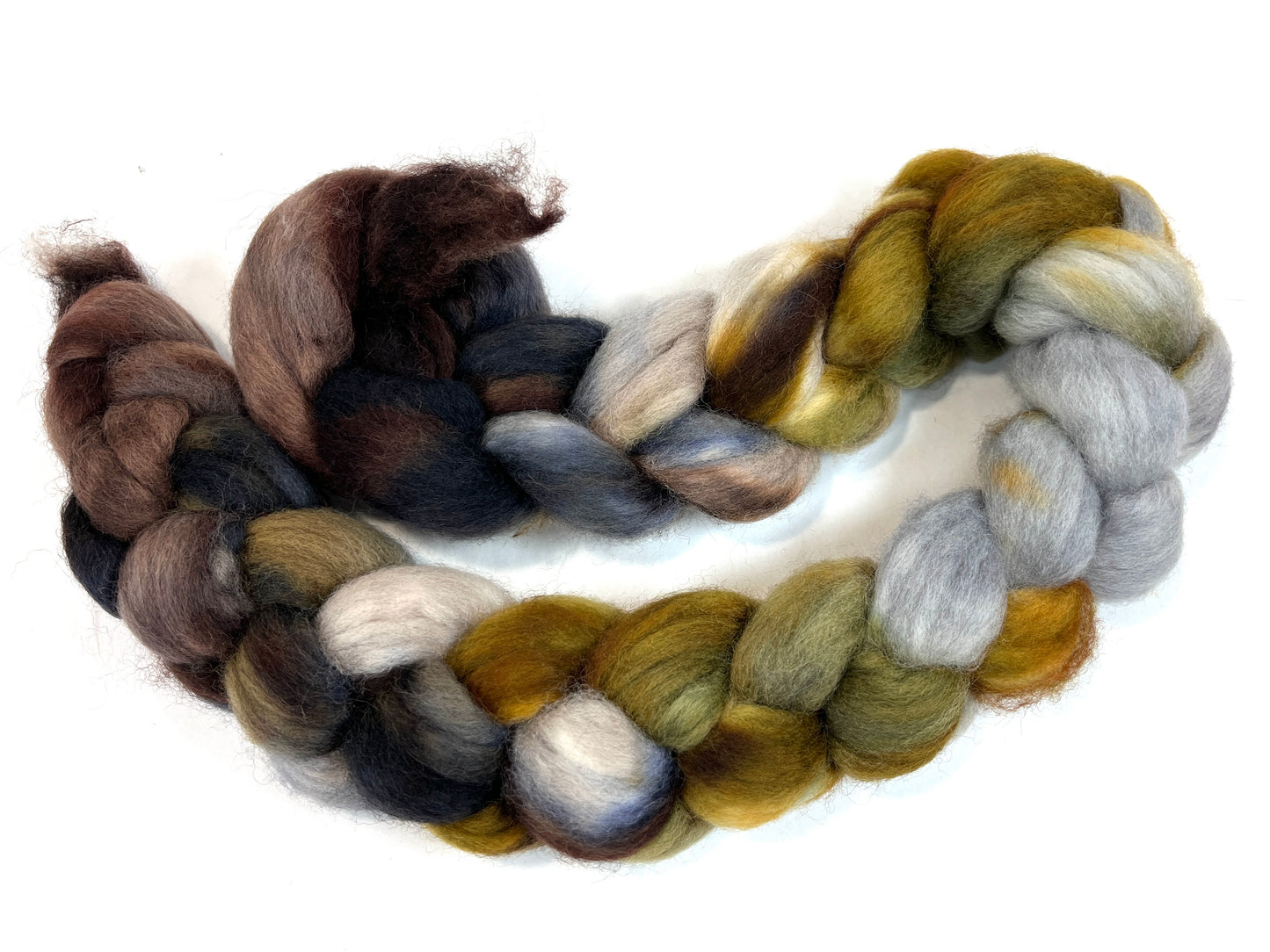Mussels Oopsie, 4 oz Corriedale wool combed top, roving, spinning fiber, handspinning, felting, needle felting, weaving supplies