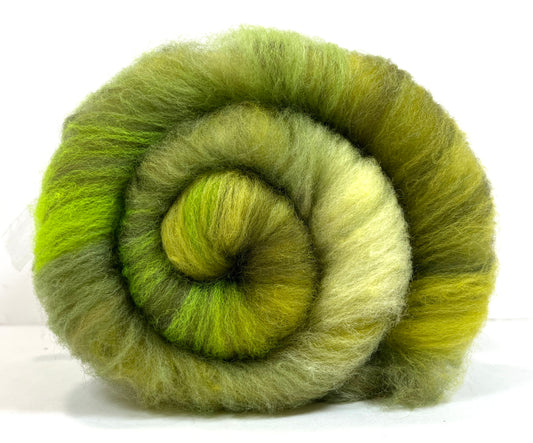 Crayon Box Batt 1027-02 - 2.8 oz Soft wool, NO SPARKLE, spinning fiber, drumcarded, handspinning, nuno, felting wool