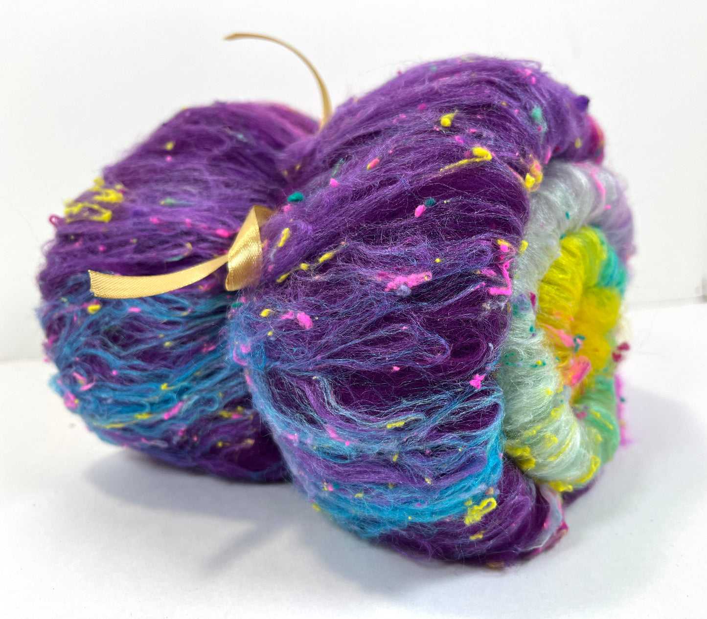 Soda Pop Batt 1107-04 - 2.7 oz Polwarth wool, silk, noils, spinning fiber, drumcarded, handspinning, nuno, felting wool