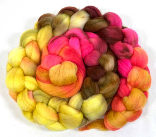 Vivace MG - 4 oz hand painted wool combed top, roving, spinning fiber, handspinning, felting
