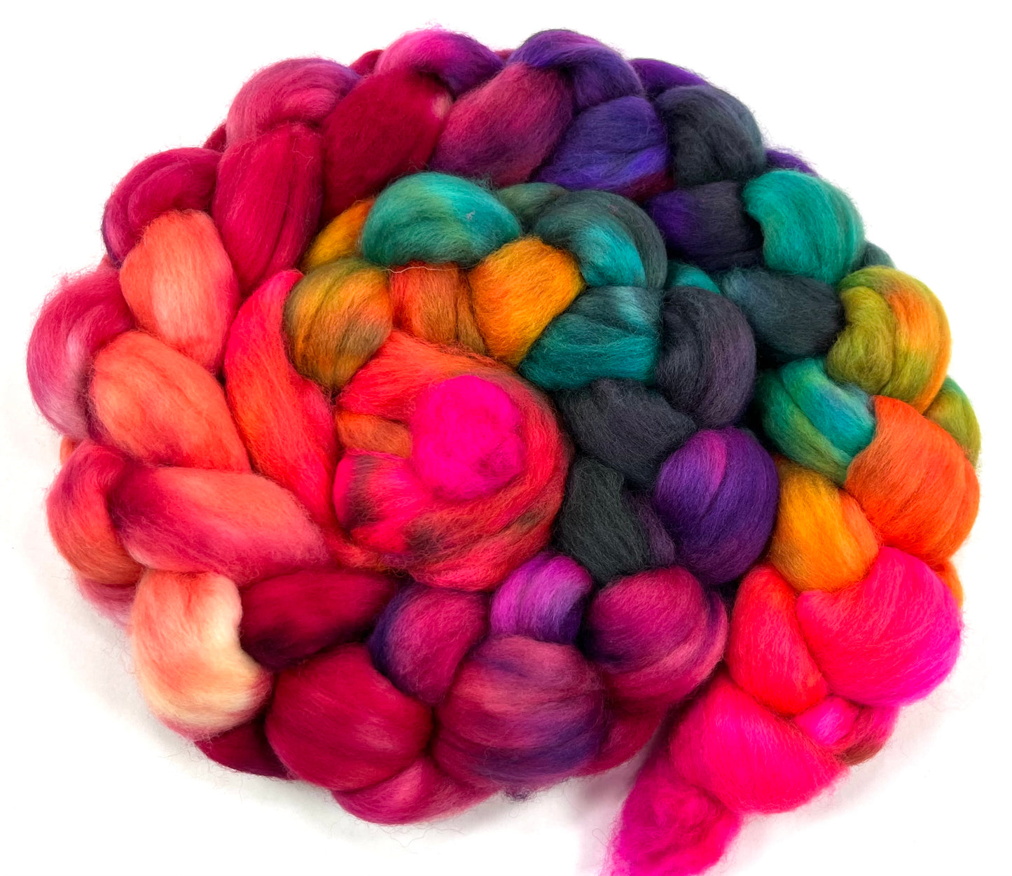 Limited Edition Fantasmic - 4 oz Polwarth wool combed top, roving, spinning fiber, handspinning, felting, needle felting, weaving supplies