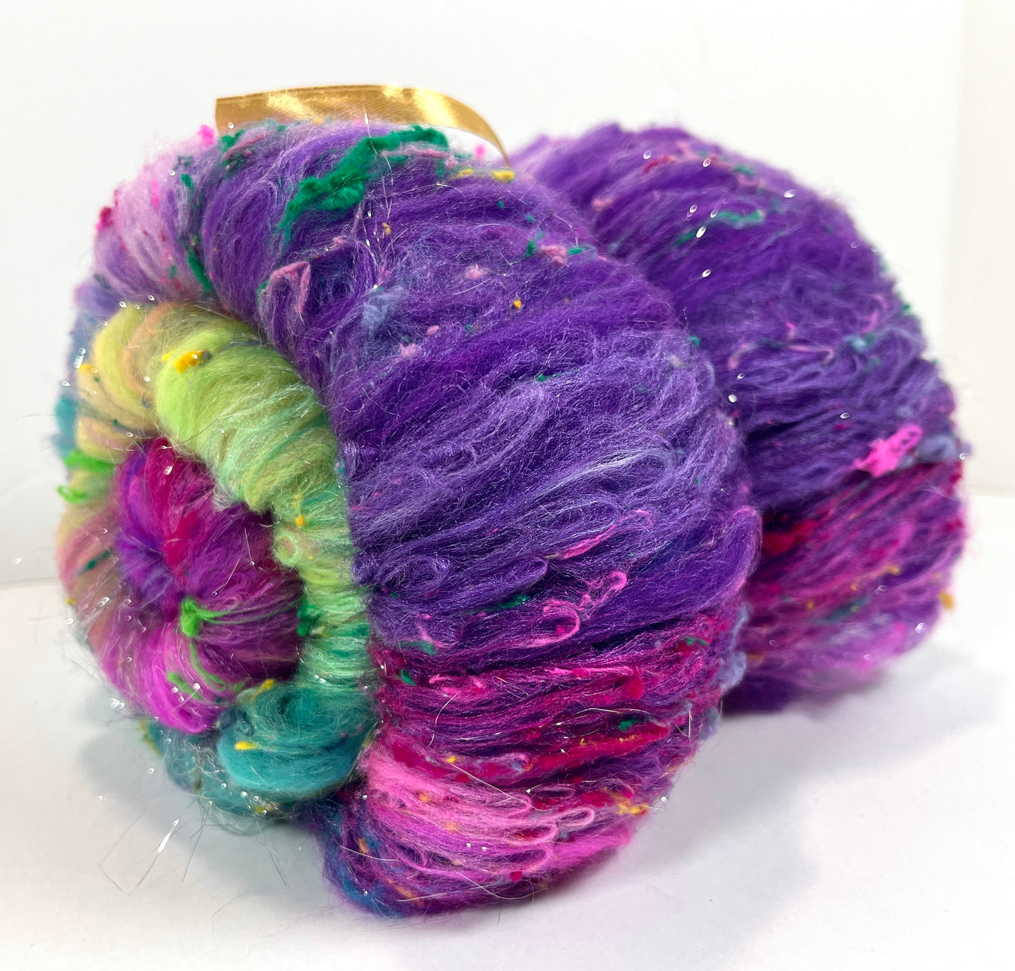 Disco Fever Gradient Batt 0711-04 - 2.4 oz Polwarth wool, silk, noils, spinning fiber, handspinning, nuno, felting wool, weaving, spindle