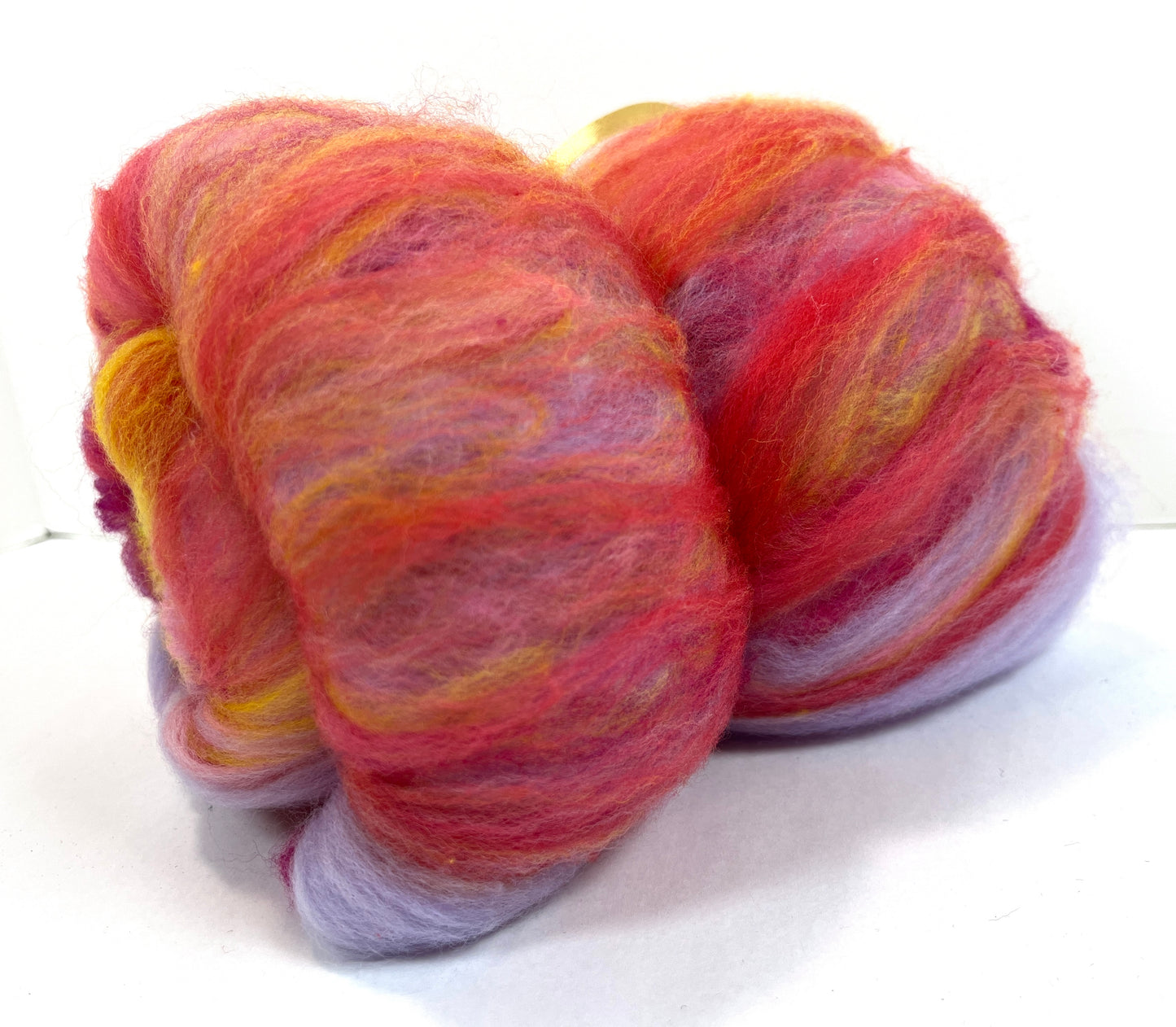 Crayon Box Batt 1003-03 - 2.8 oz Soft wool, NO SPARKLE, spinning fiber, drumcarded, handspinning, nuno, felting wool