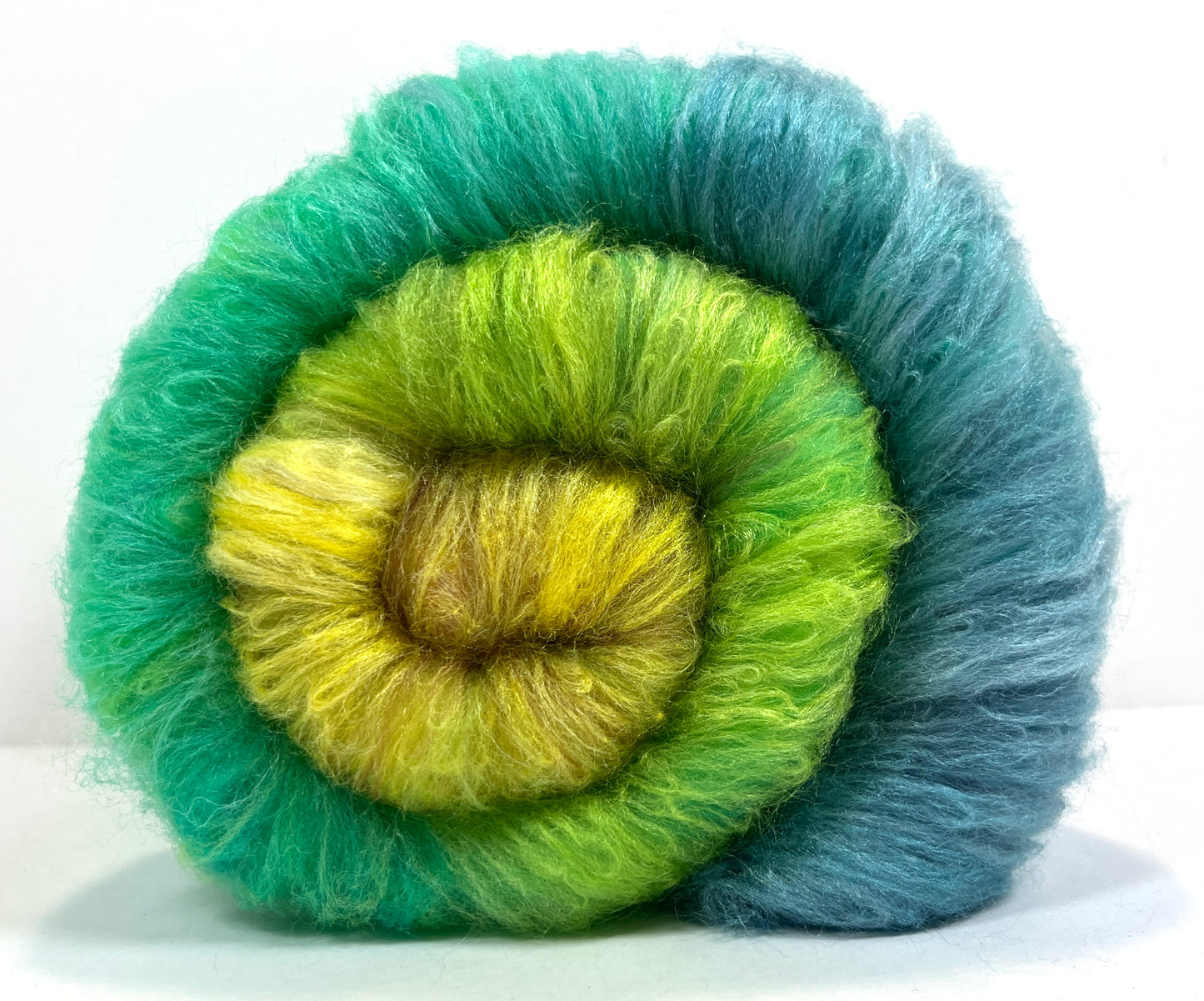 Gradient Batt 0826-02 - 2.8 oz Targhee wool, silk, spinning fiber, handspinning, nuno, felting wool, weaving, spindle