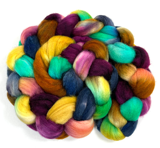 Reverie SC - 4 oz 85/15 Polwarth wool/tussah silk combed top, roving, spinning fiber, handspinning, felting, needle felting, weaving supplies
