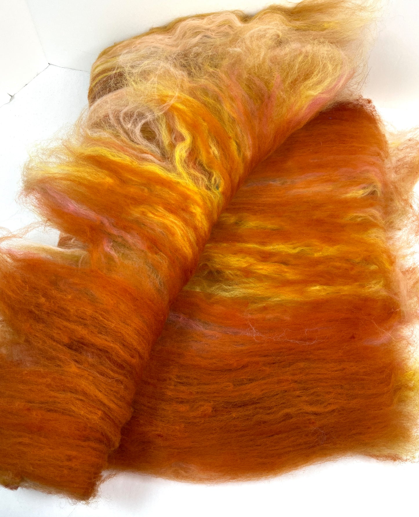 Crayon Box Batt 0701-04 - 4.2 oz Soft wool, NO SPARKLE, spinning fiber, drumcarded, handspinning, nuno, felting wool