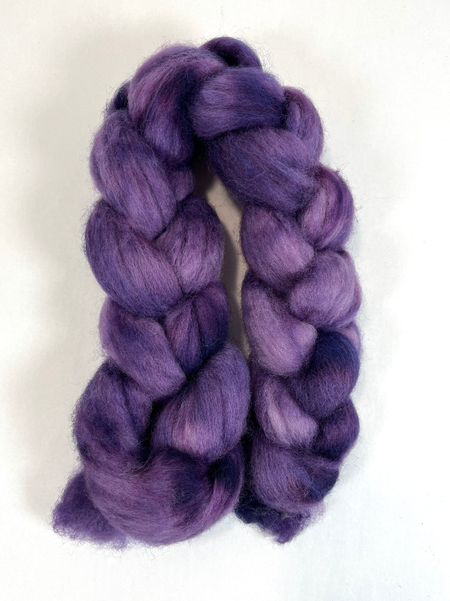 Purple BFL, 2 oz, Bluefaced Leicester wool combed top, roving, spinning fiber, handspinning, felting, needle felting, weaving supplies