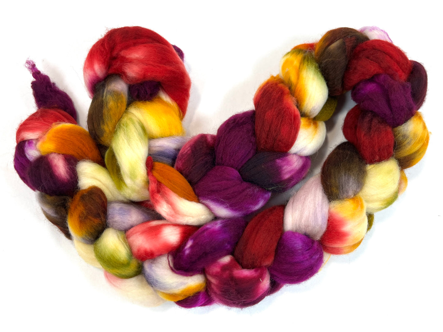 Curried Beets SC - 4 oz 18.5 micron SUPERWASH Merino wool combed top, roving, spinning fiber, handspinning, baby yarn