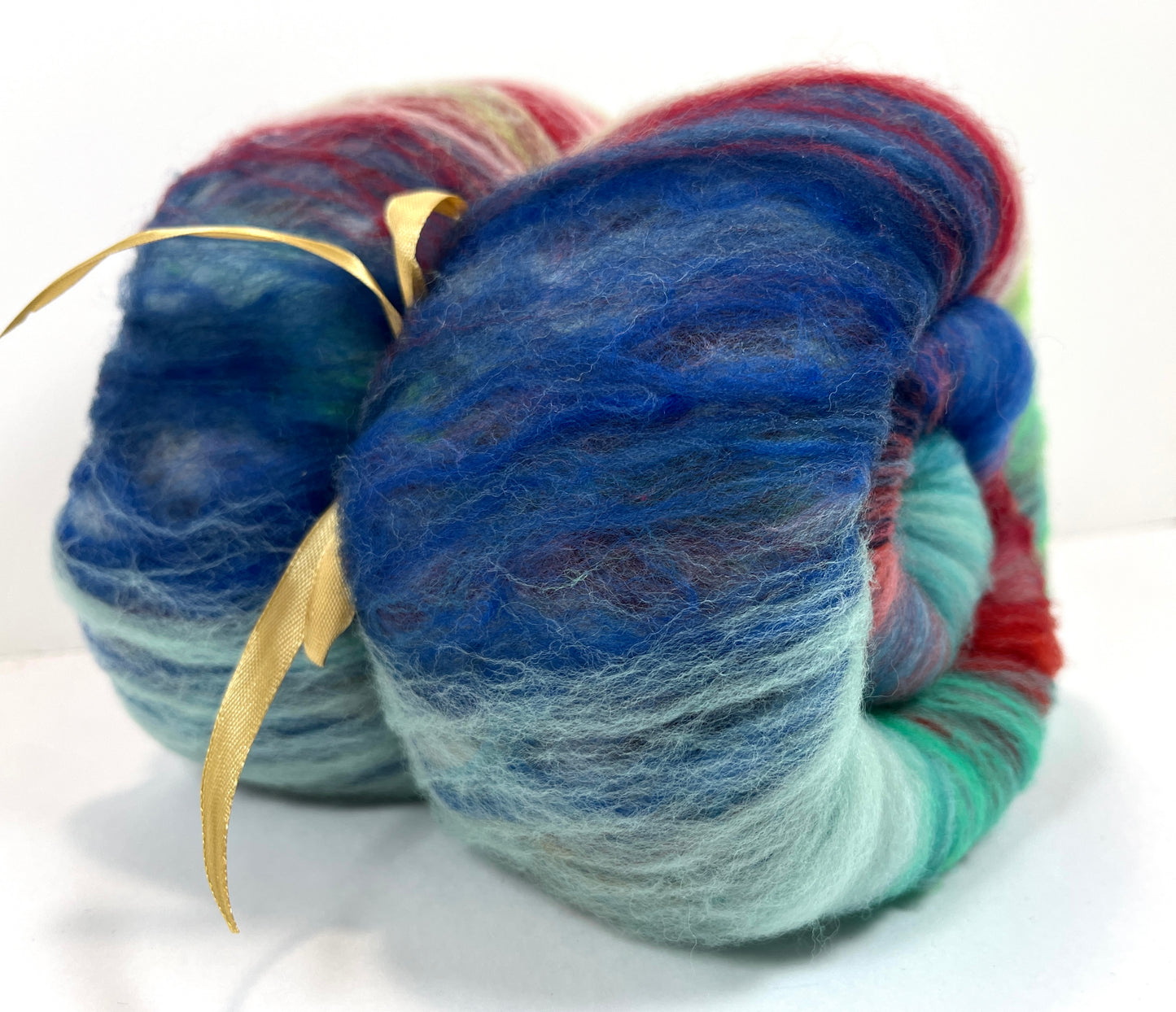Crayon Box Batt 0826-04 - 3.5 oz Soft wool, NO SPARKLE, spinning fiber, drumcarded, handspinning, nuno, felting wool