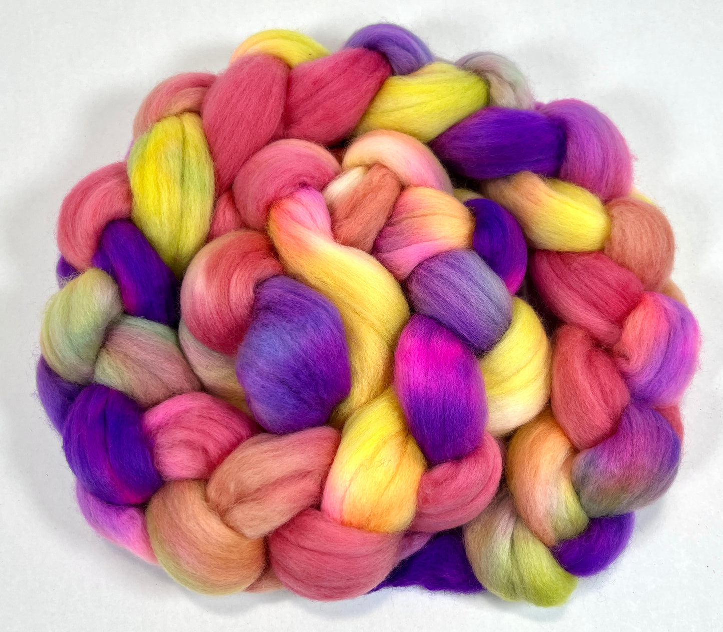 Cindy Lou SC - 4 oz hand painted wool combed top, roving, spinning fiber, handspinning, felting