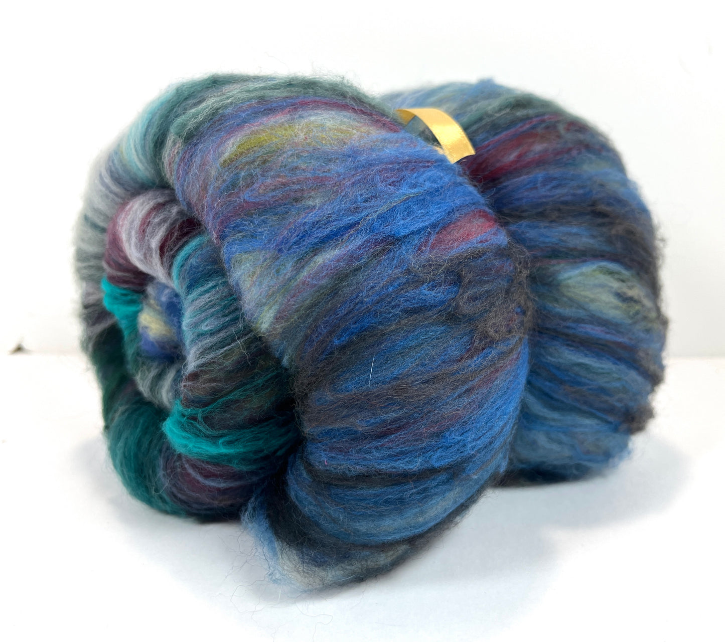 Crayon Box Batt 0826-06 - 3.8 oz Soft wool, NO SPARKLE, spinning fiber, drumcarded, handspinning, nuno, felting wool