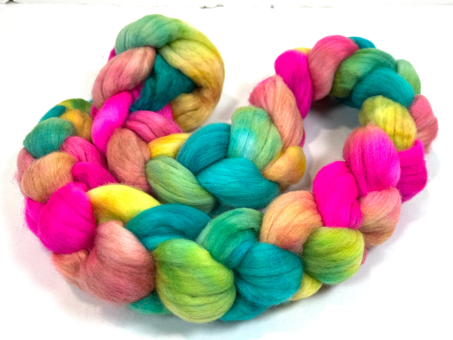 Fairy Dust SC - 4 oz hand painted wool combed top, roving, spinning fiber, handspinning, felting