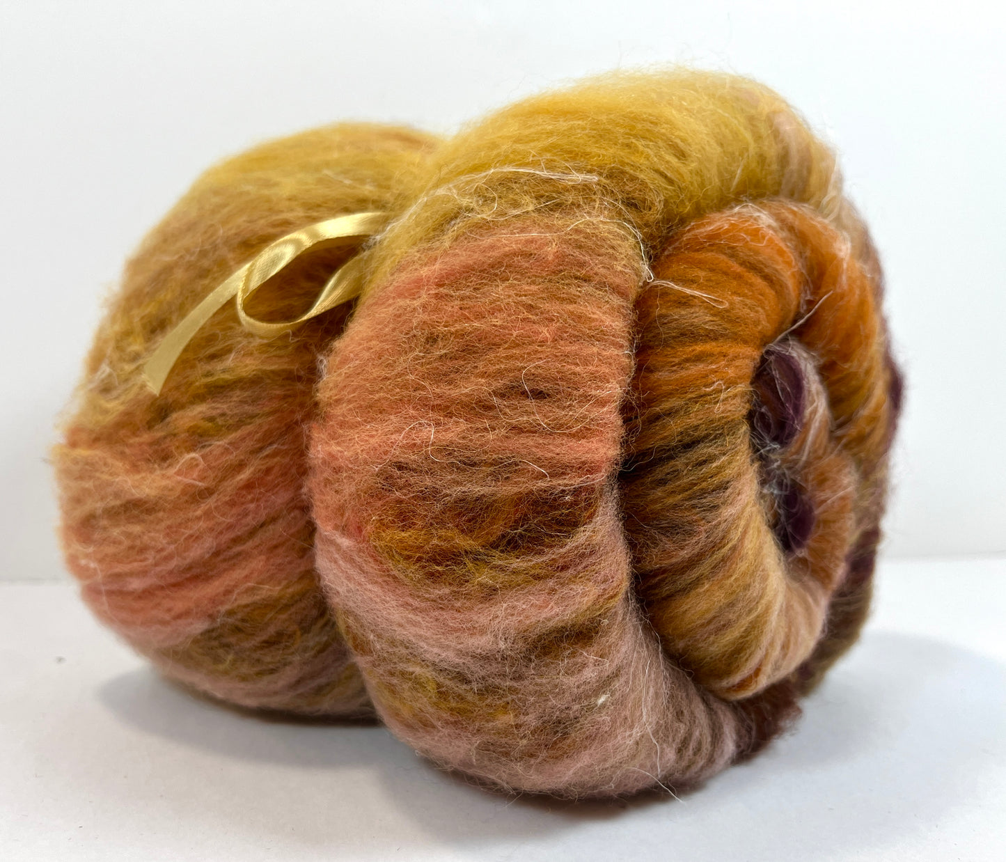 Crayon Box Batt 1004-03 - 3.7 oz Soft wool, silk, flax, hemp, NO SPARKLE, spinning fiber, drumcarded, handspinning, nuno, felting wool