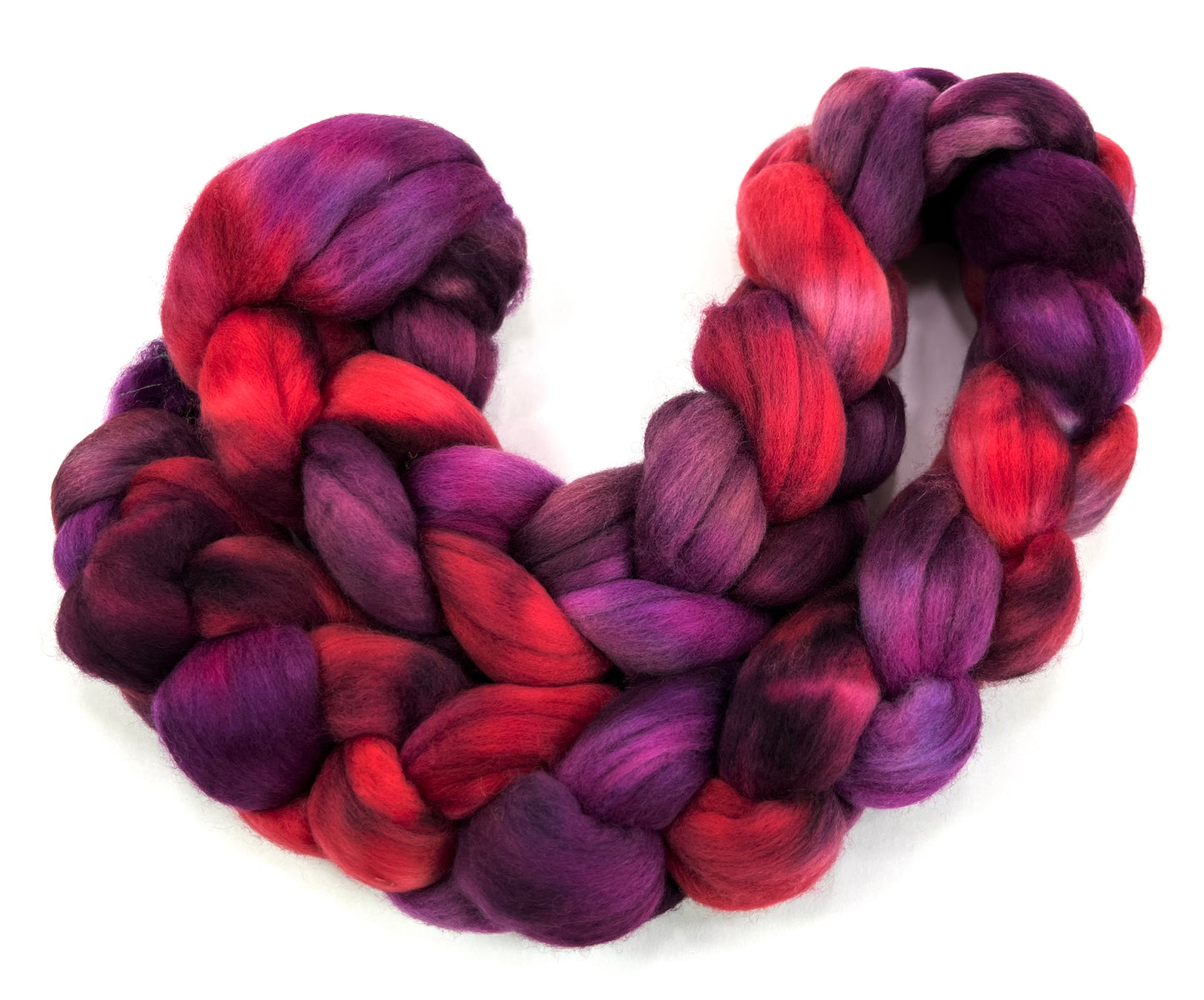 Beets Oopsie - 4 oz 18.5 micron Merino combed top, roving, spinning fiber, handspinning, felting, needle felting, weaving supplies 0831-02