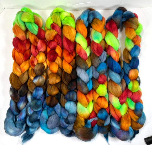 Day's End 1210-01, 4 oz Polwarth wool combed top, roving, spinning fiber, handspinning, felting, needle felting, weaving supplies