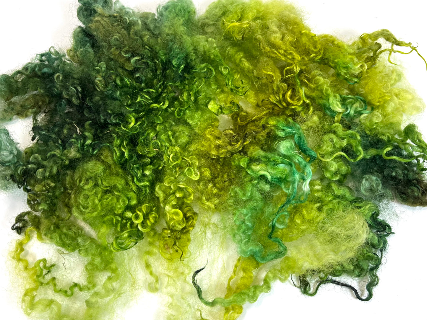 Wensleydale Locks, 1.4 oz, 0615-08, super clean, spinning, felting, fiber art, doll hair, nuno, lockspun yarn