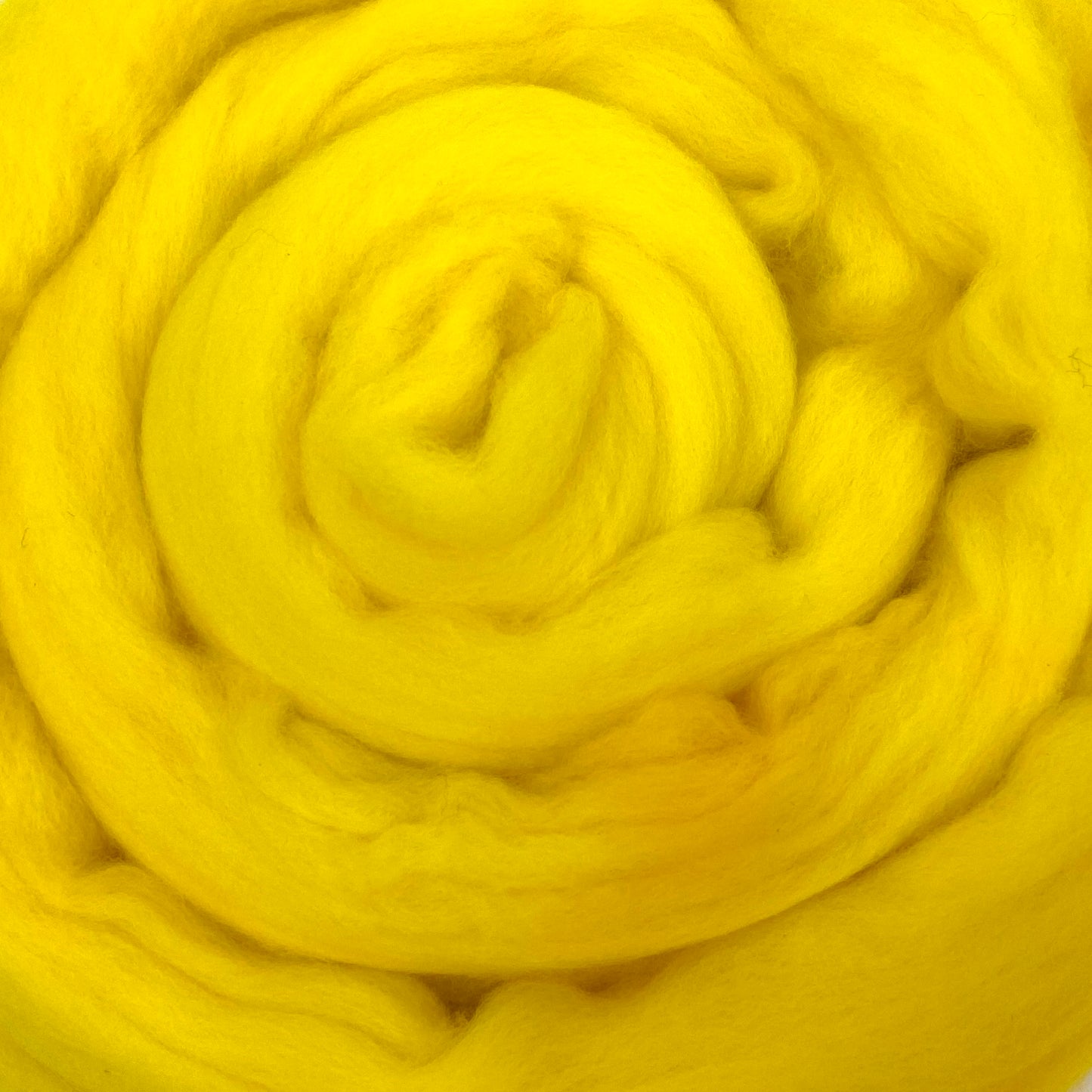 Canary - 2 oz hand dyed semisolid wool combed top