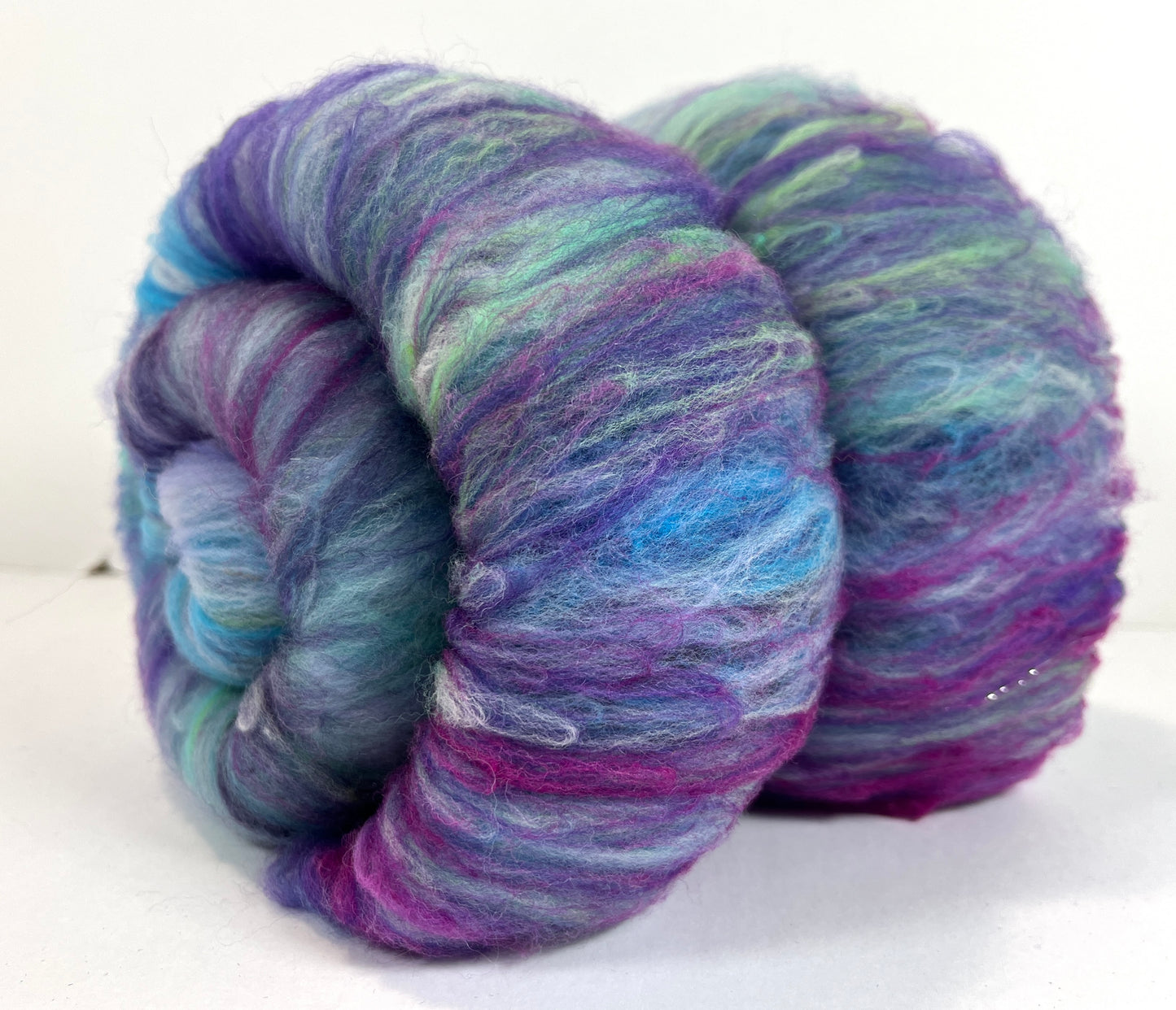 Crayon Box Batt 0920-03 - 3.1 oz Soft wool, spinning fiber, drumcarded, handspinning, nuno, felting wool
