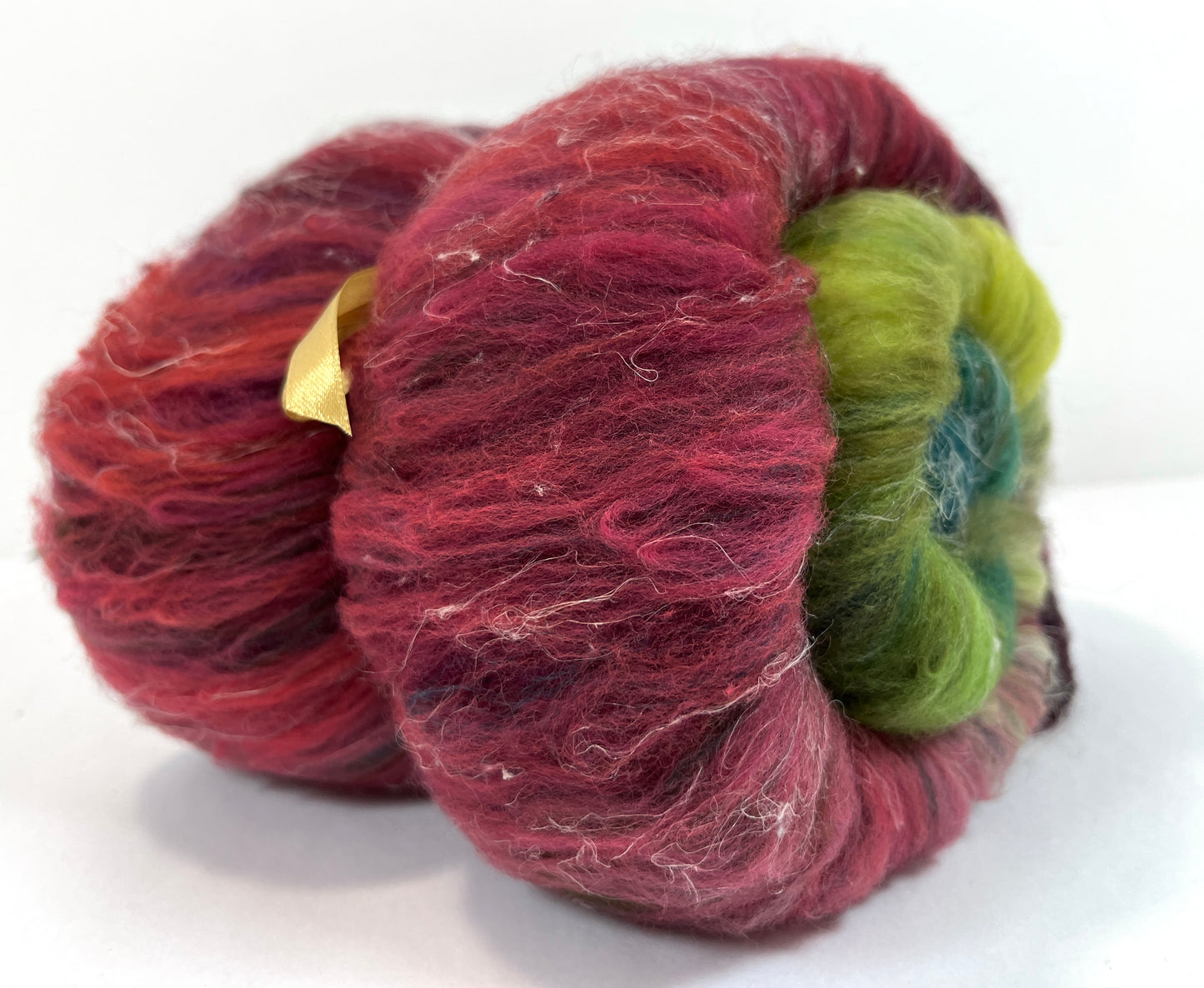 Crayon Box Batt 1003-05 - 3.1 oz Soft wool, hemp, NO SPARKLE, spinning fiber, drumcarded, handspinning, nuno, felting wool