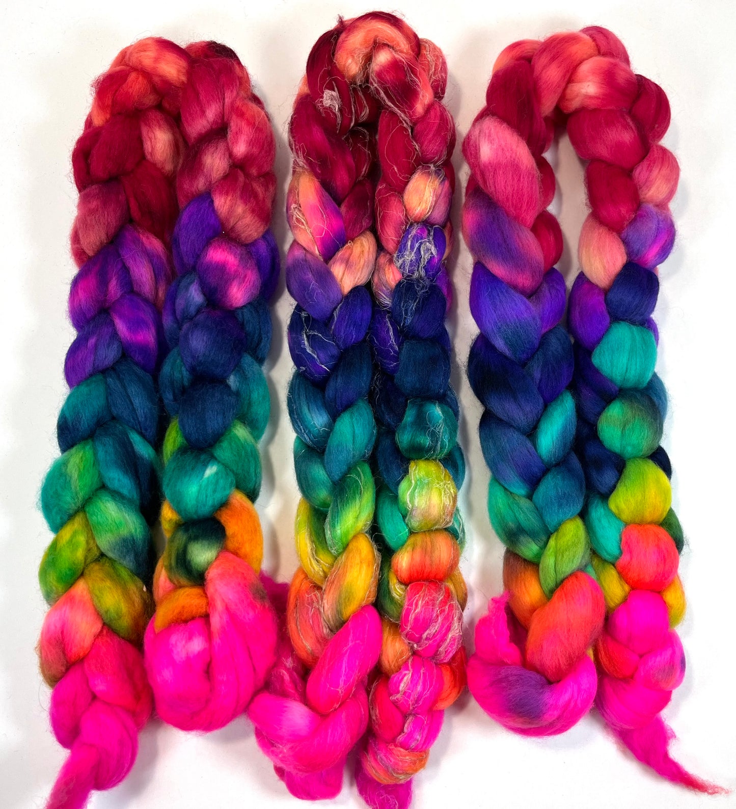 Limited Edition Fantasmic - 4 oz wool combed top, roving, spinning fiber, handspinning, felting, needle felting, weaving supplies