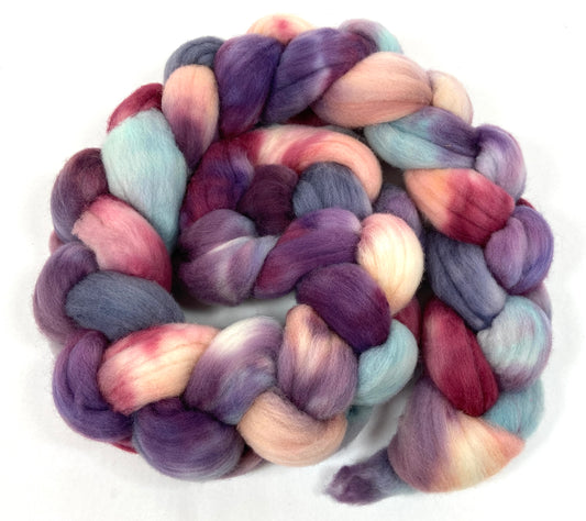 Nebula Half Strength - 4 oz Targhee wool combed top, roving, spinning fiber, handspinning, felting, needle felting, weaving supplies