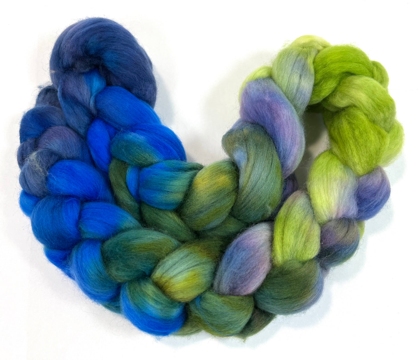 Test Braid 0506-05, 4 oz Polwarth wool combed top, roving, spinning fiber, handspinning, felting, needle felting, weaving supplies