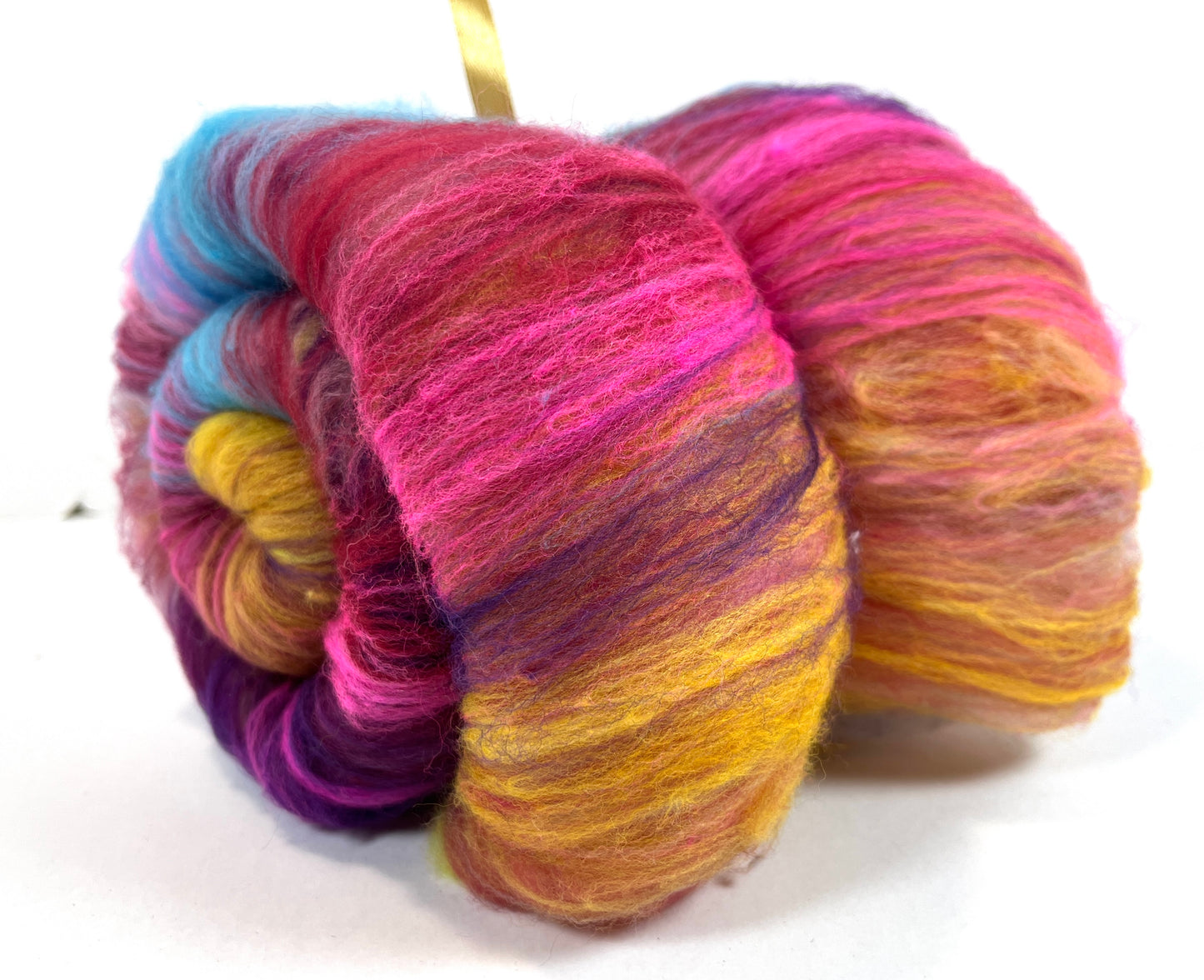 Crayon Box Batt 0920-01 - 3.4 oz Soft wool, NO SPARKLE, spinning fiber, drumcarded, handspinning, nuno, felting wool