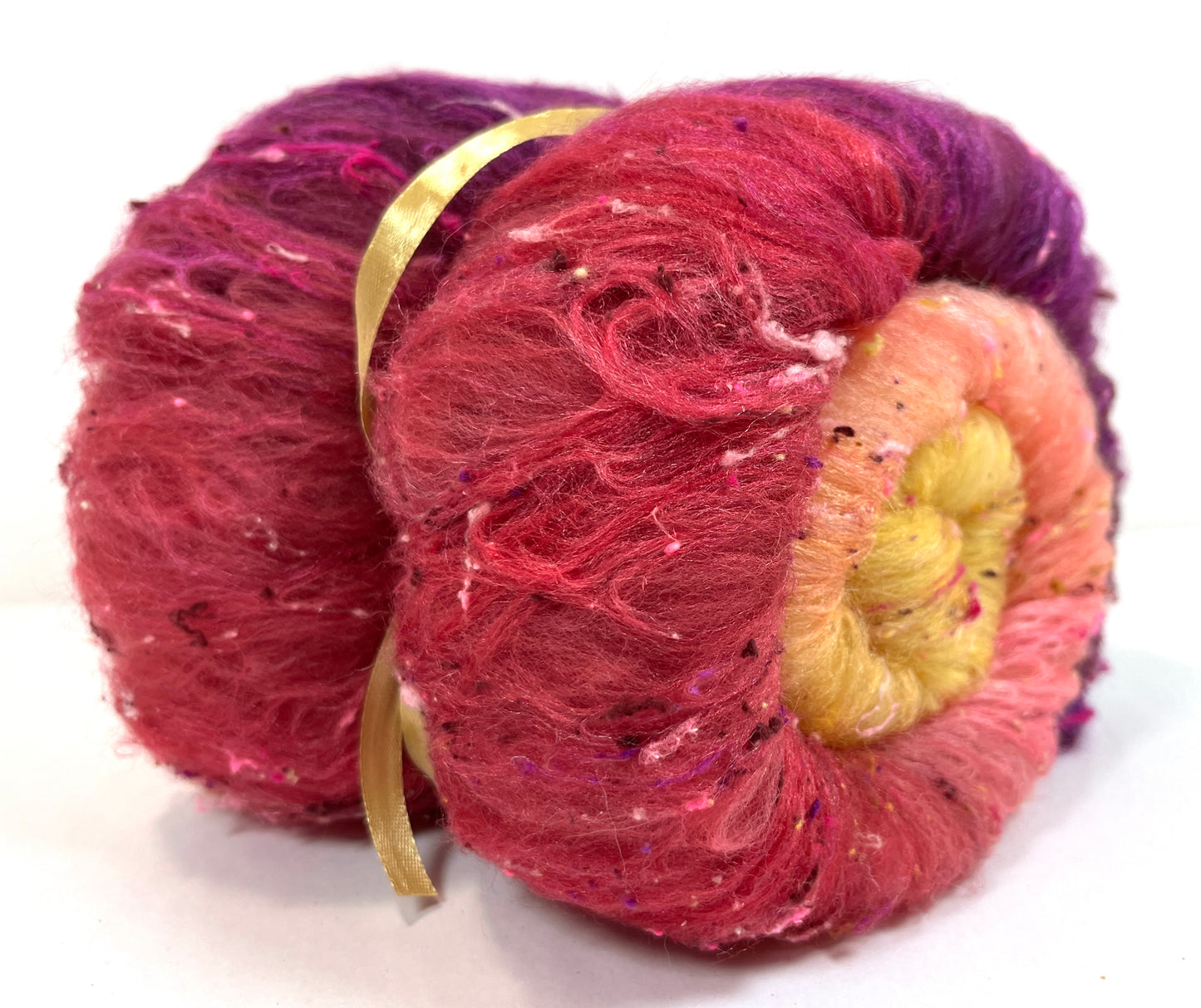 Retro Chic Batt 1224-03 - 2.6 oz Cormo wool, silk, noils, spinning fiber, drumcarded, handspinning, nuno, felting wool