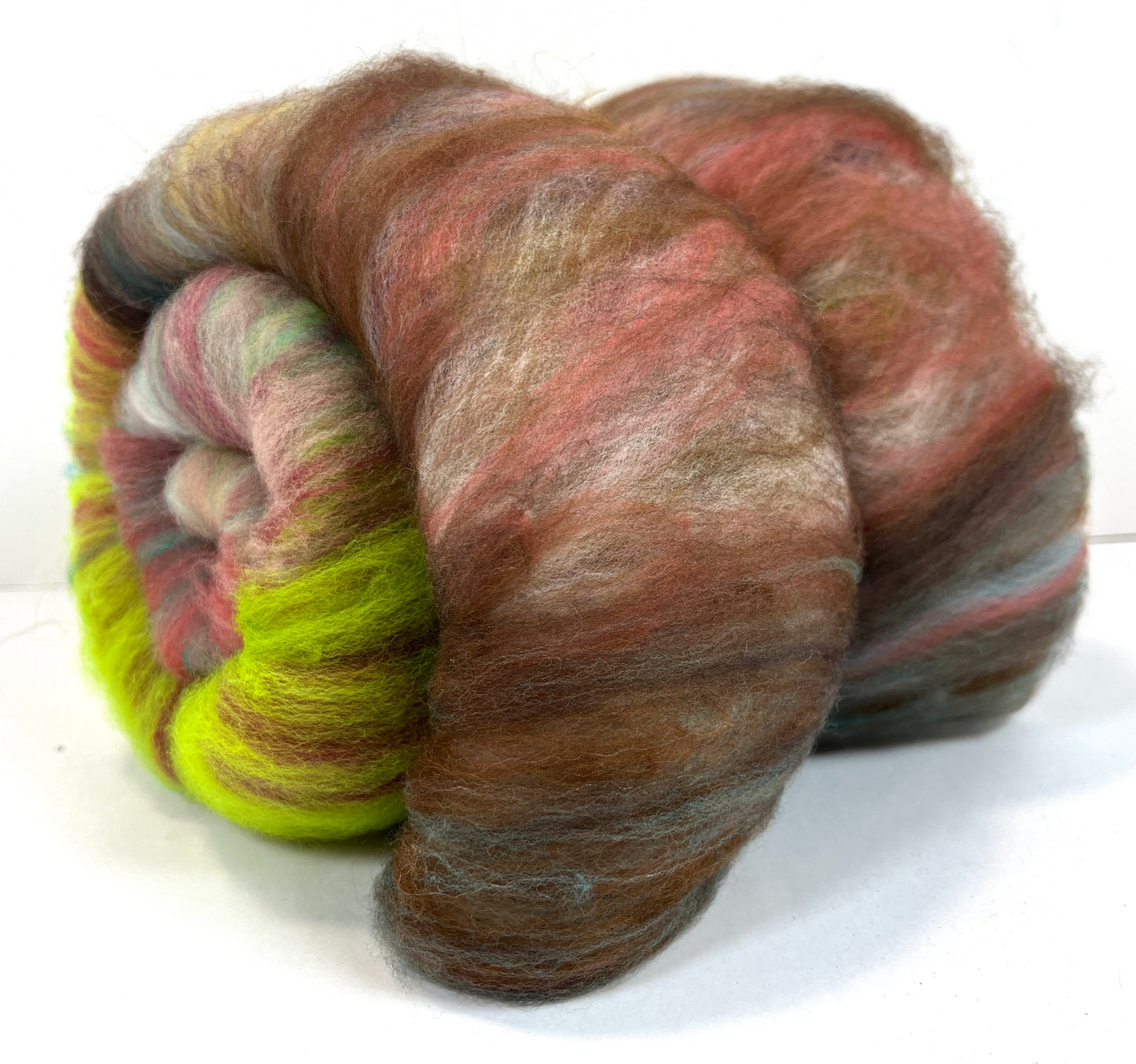 Crayon Box Batt 1201-08 - 3.3 oz Soft wool, NO SPARKLE, spinning fiber, drumcarded, handspinning, nuno, felting wool