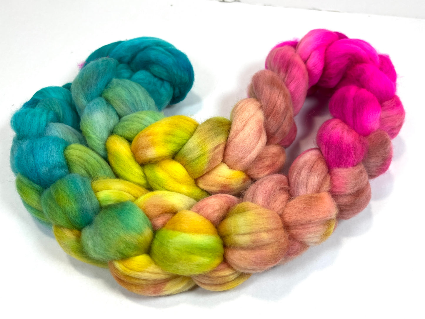 Fairy Dust MG - 4 oz hand painted wool combed top, roving, spinning fiber, handspinning, felting
