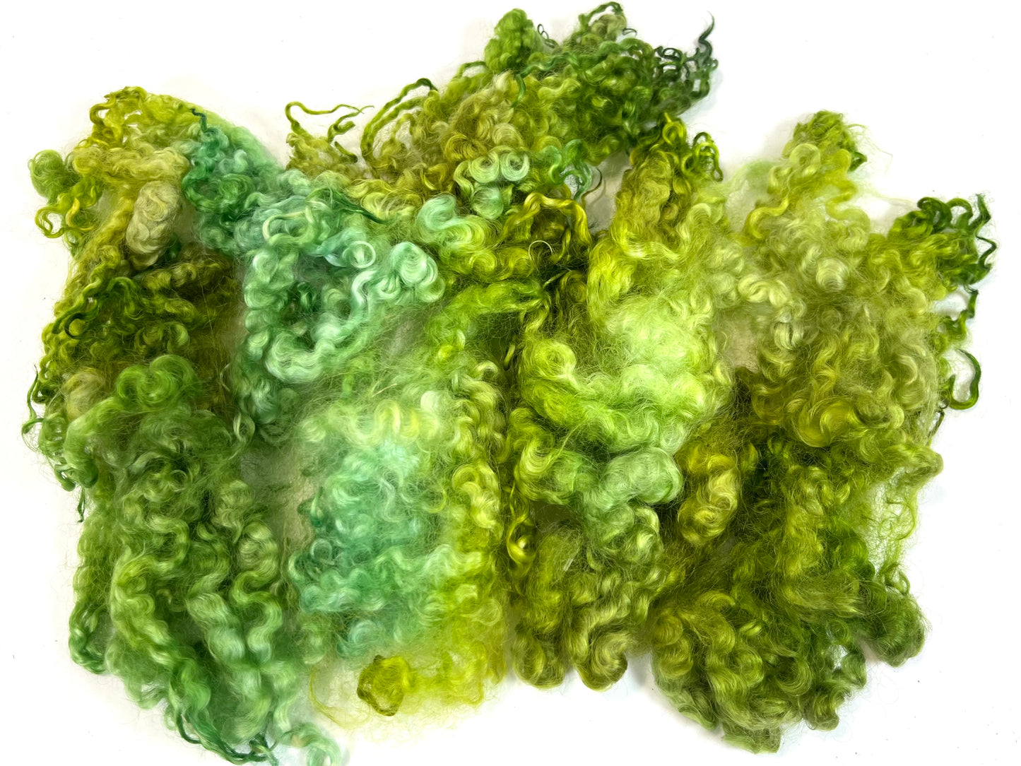 Wensleydale Locks, 1.3 oz, 0615-10, super clean, spinning, felting, fiber art, doll hair, nuno, lockspun yarn