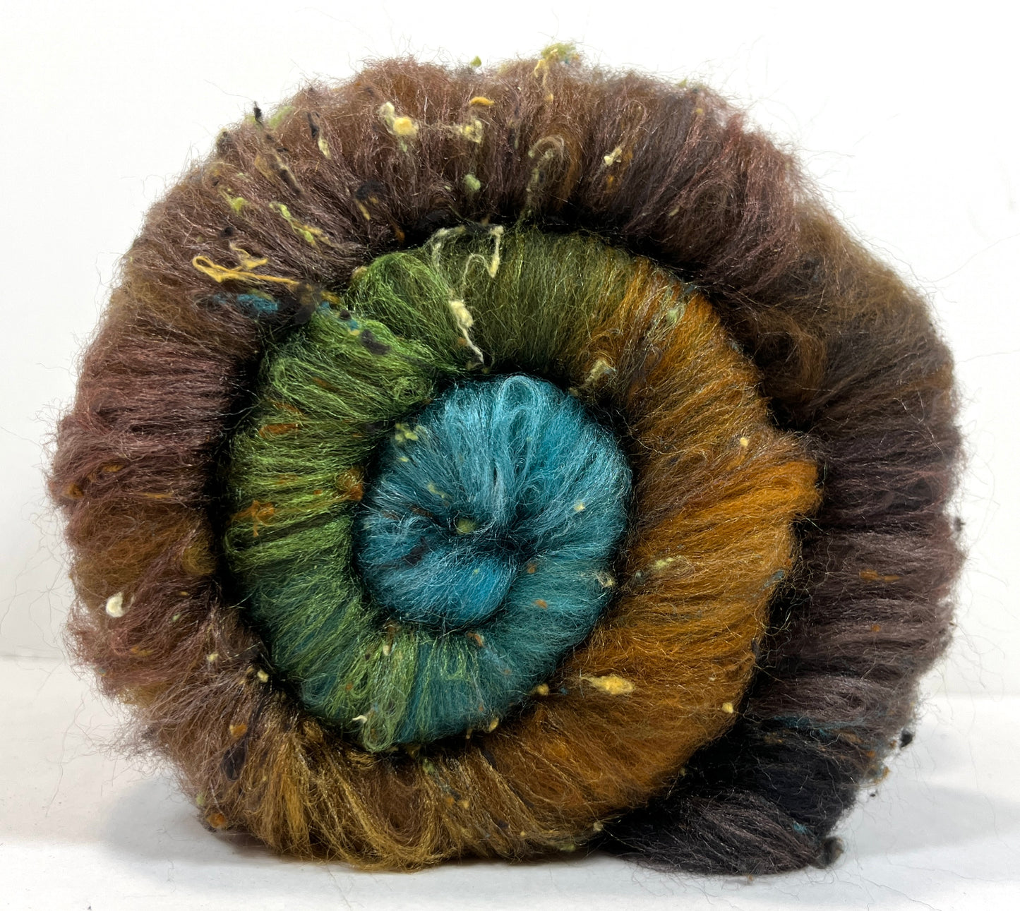 Keepsake Batt 1130-06 - 2.5 oz Falkland Merino wool, silk, noils, spinning fiber, drumcarded, handspinning, nuno, felting wool