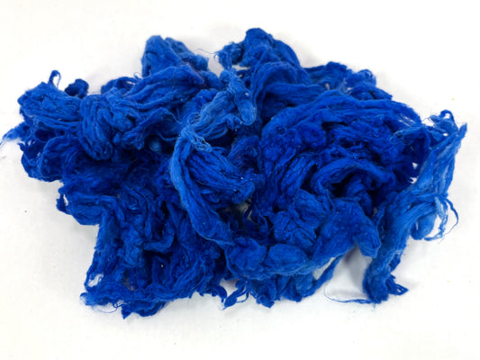 Tussah silk noils - Yellow, 1 oz, recycled, nuno, felting, spinning fiber, art yarn, handspinning, felting, paper making 0907-02